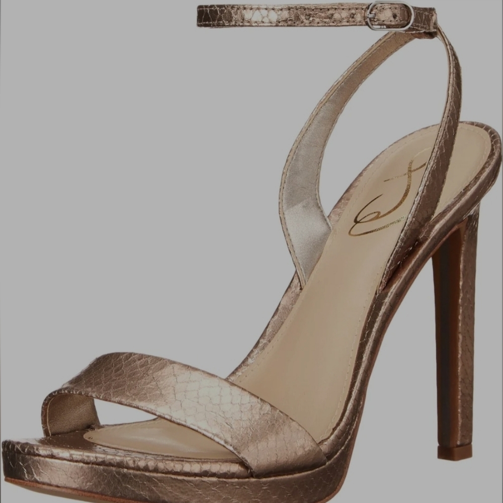 Elegant Metallic High Heel Sandals